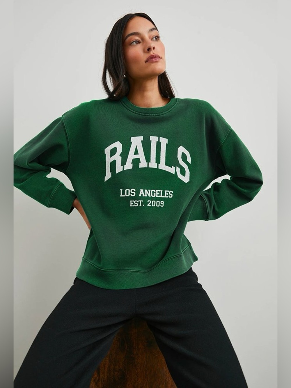 Rails Sweatshirt Women’s Small Anniversary Sweatshirt in Green